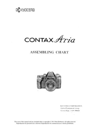 Contax Aria Assembling Chart